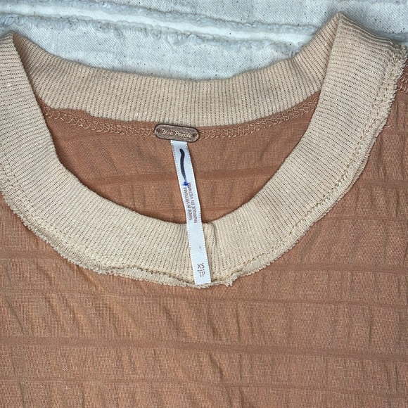 Free People cropped tee, sz XS, copper. New without tags. - Picture 2 of 5